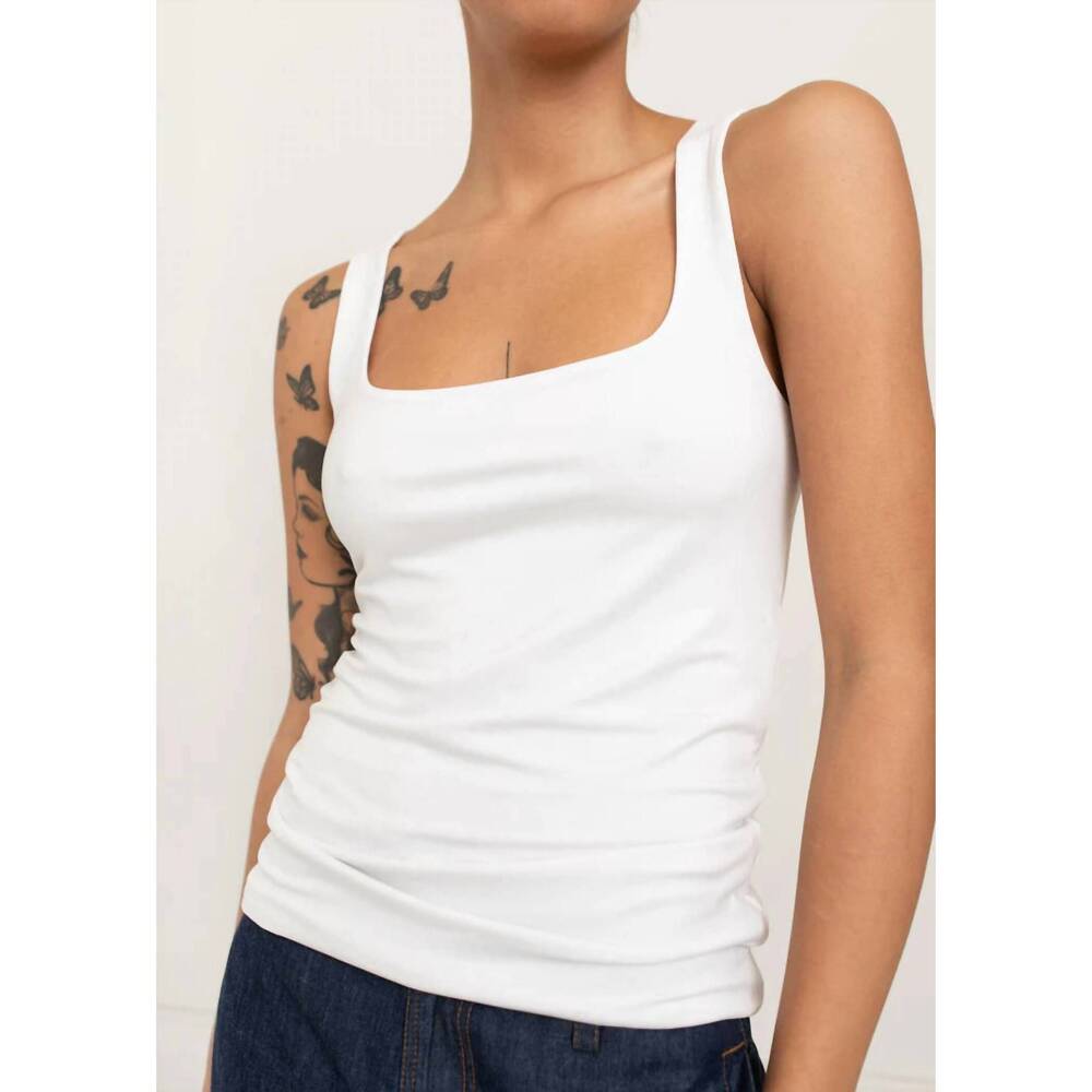 NEW PAPER LABEL alina tank in white